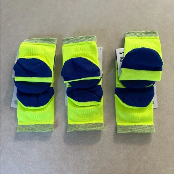Nike Spark Cushioned Volt Running Ankle Socks Men’s Size 10-11.5 Brand New 3pair - Picture 5 of 5